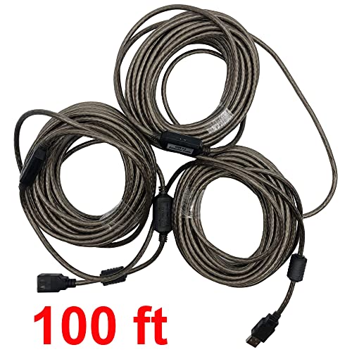 Dayedz 100 ft מהירות Hi-speed USB 2.0 כבל הרחבה פעיל 30 מ ', כבל סיומת USB עם משחזר ערכת שבבים מובנה