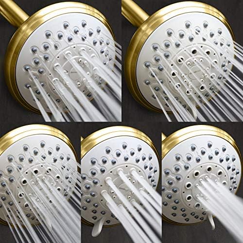 מקלחת Maxx, סדרת בחירה, 6 הגדרות ריסוס ראש מקלחת בלחץ גבוה מתכווננת 4 אינץ