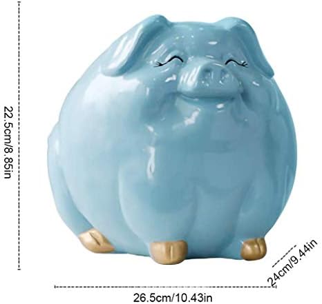 מתנות Zlbyb גדולות גדולות חזיר גדול קופסת צעצוע חיסכון במטבעות בנק פיג'י עם לבבות לילדים מבוגרים ילדים מציגים