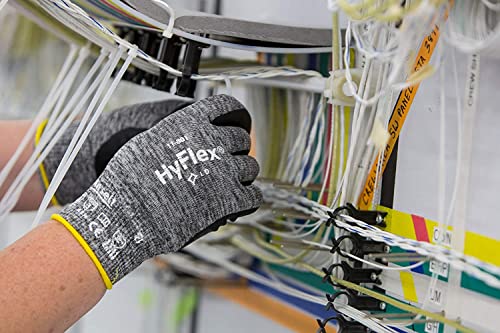 Hyflex 11-801 כפפות רב תכליתי - קל משקל, אחיזה ונוחות, גודל קטן