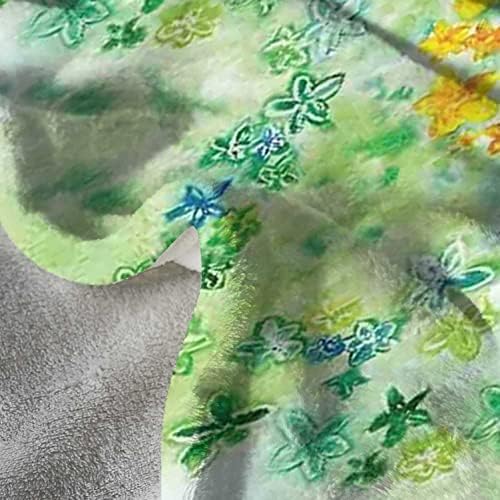 צבעי פרחים בצבעי בית עיצוב שמיכות תינוקות פלייס, סימטרי פסיכדלי אינטרס יפני פרחי גן פרחים, שמיכת