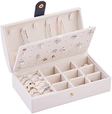 קופסת תכשיטים ניידת - מארגן תכשיטים, שרשרת קופסת תכשיטים קטנה ， קופסת תכשיטים לנשים, קופסת אחסון תכשיטים