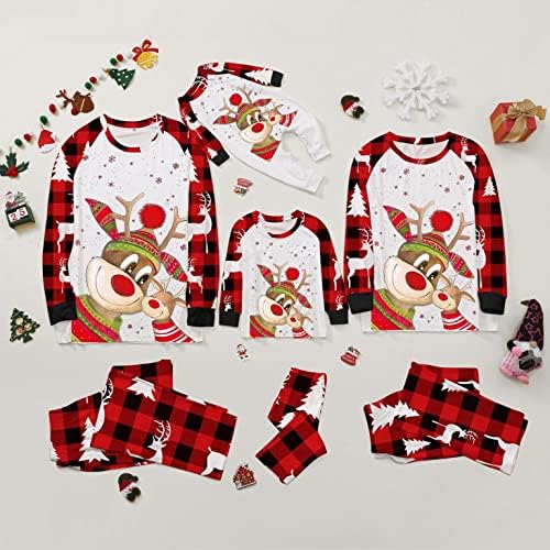 פיג'מות תואמות משפחתיות קבעו תלבושת חג המולד תלבושות משפחתיות תואמות פיג'מות חג מולד משפחתיות