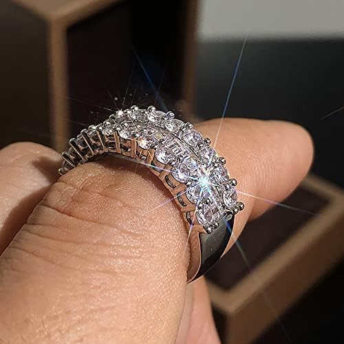 2023 נסיכת נשים חדשה עגול טבעת נישואין טבעת טבעת טבעות