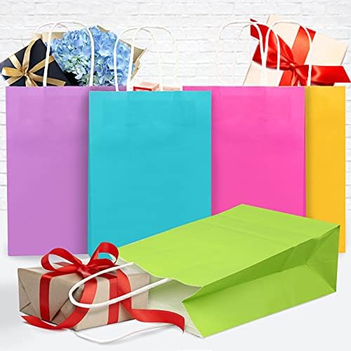 רומדה 16 שקיות מתנה, 6x3.1x8.2 תיקים לטובת מסיבה, שקיות מתנה קטנות, שקיות מתנה בתפזורת, מסיבת נייר