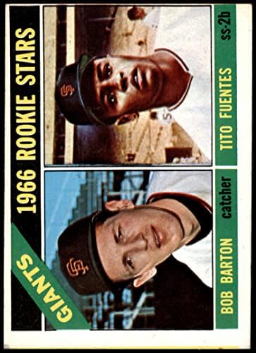 1966 Topps 511 ענקים טירונים טיטו פואנטס/בוב ברטון סן פרנסיסקו ענקים טובים