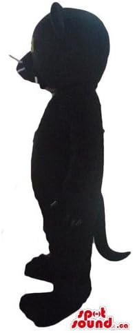 Spotsound HI CE שחור חתול שחור אופי קריקטורה קמע שמלה מפוארת של תלבושות
