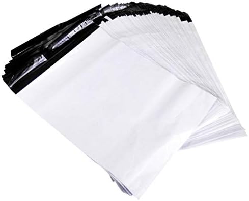 100 יחידות דיוור שקיות משלוח תיק עם עצמי דבק מדמיע הוכחת דואר שקיות מעטפות תחבורה אריזה שקיות לבן