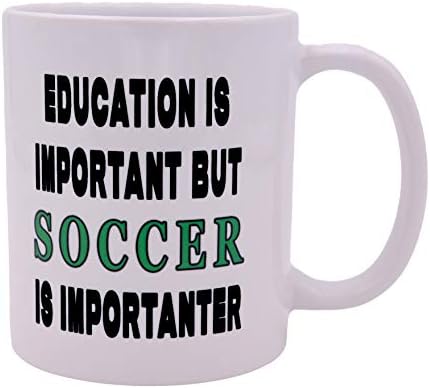נוכלים נהר טקטי מצחיק סרקסטי קפה ספל חינוך הוא חשוב אבל כדורגל הוא חשוב חידוש כוס מתנה גדולה רעיון עבור כדורגל
