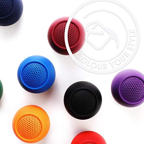 Boompods אפס רמקול Bluetooth - רמקולים מיני עמידים למים עם אפשרות התאמה כפולה ומיקרופון אלחוטי עם צליל