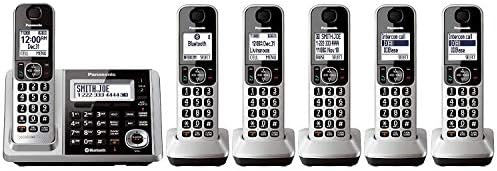 Panasonic KX-TGF375S + 1 KX-TGFA30S מכנה מערכת טלפון אלחוטי Bluetooth עם לוח מקשים כפול