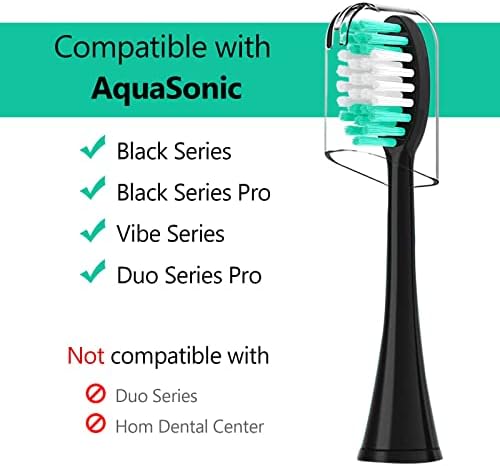 מברשת שיניים מחליפה ראשי תואמים לסדרה שחורה אקסקוניק, סדרת Vibe, Black Series Pro, Duo Series Pro