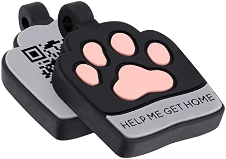 Theluckytag משודרג תגי כלבים מותאמים אישית חרוטים בקוד QR תלת -ממדי לכלבים מיקרו -צ'יפס קסם של צווארון חתול