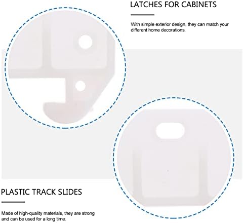 מגירת מדריכי פלסטיק 10 יחידות פלסטיק מגירת מדריך אחורי מגירת מדריך מגירת מסלול מדריך החלפת ריהוט חלק