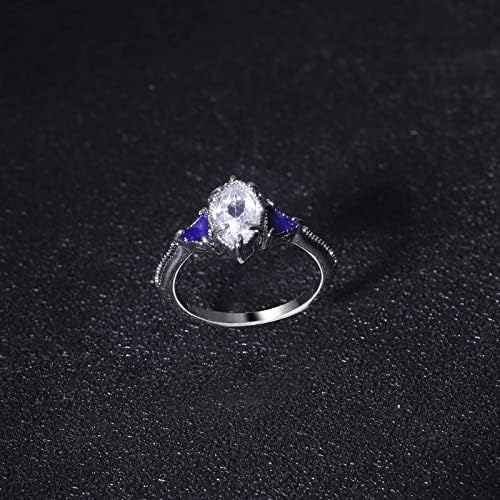 2023 טבעת זירקון זירקון טבעת סוס עגולה בהירה לנשים תכשיטים תכשיטים טבעות נקייה נקייה גודל טבעת 9