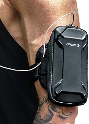 E Tronic Edge Edge Case Holder Case עם כיס טלפון רוכסן - מחזיק טלפון סלולרי של פס הזרוע לאייפון 12 11