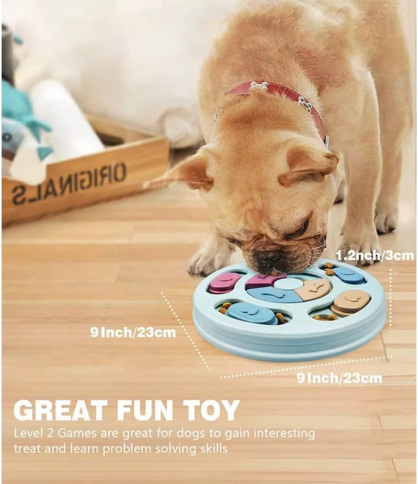 צעצוע של פאזל כלבים אינטראקטיבי, צעצוע פאזל כלבים, מזין פאזל כלבים, צעצוע מזין איטי של כלבים,