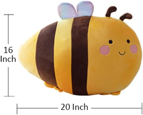דבורת דבורה מפוארת 20 אינץ 'דבורה דבורה של בעלי חיים דבורה חיבוקים כרית דבש דבורים דבורים זורקים כרית דבורה