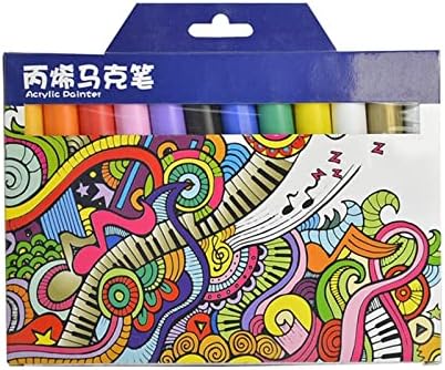 צבעי HNKDD צבע אקרילי סמן עט עט סמני קצה לגרפיטי גרפיטי זכוכית קרמיקה ציור ציור ציור עט עט