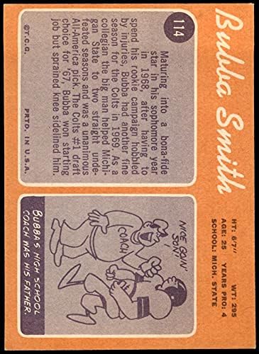 1970 Topps 114 Bubba Smith Baltimore Colts Ex Colts Michigan St