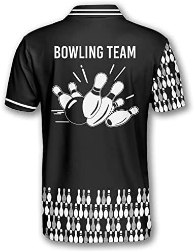 חולצות באולינג בהתאמה אישית לגברים, גופיות באולינג בהתאמה אישית עם שם ושם צוות, חולצות פולו באולינג בהתאמה