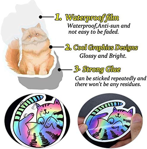מדבקות חתולים לילדים מדבקות חתולים חמודות לבקבוקי מים מדבקות ויניל חתול למבוגרים מדבקות חתול מחשב