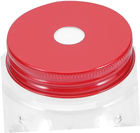 מכולות כוס יוגורט יוגורט של Jojofuny 10 יוגורט עם בקבוקי מכסים עם כובעים קופסת ארוחת צהריים אדומה