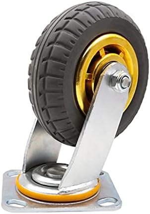 גלגל אוניברסלי סופר-כבד סופר כבד 4 5 6 8 אינץ 'גומי עמיד בלאי עמידות נגד גלגלים עגליים עמידות על גלגלים
