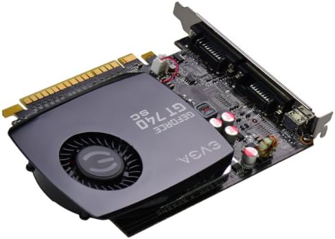 EVGA GEFORCE GT 740 SuperClocked Slot Sink 2GB DDR3 כרטיסים גרפיים 02G-P4-2742-KR