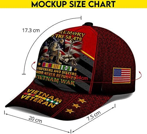 V Vibepy Veteran Cap, כובע הוותיק של וייטנאם, מתנה ותיקה, כובע חייל, מתנה של יום ותיק, כובע