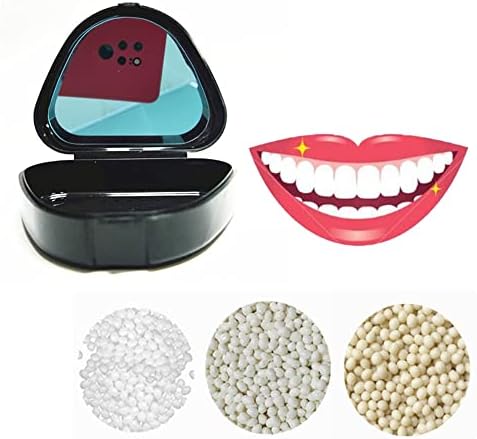Sowsmile 3 צבעים זמניים שיניים כוזבות זמניות להחלפת ערכת חרוזים מתאימה תרמית לשיניים שיניים חיוך ביטחון מיידי