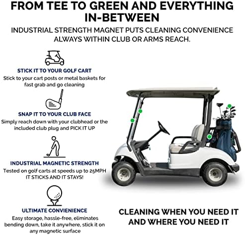 TAG Golf Co מגבת גולף מגנטית קטנה - סדרת ארהב - תדבק אותו למועדון או לפוטר שלך - מגבת גולף מיקרופייבר - גודל