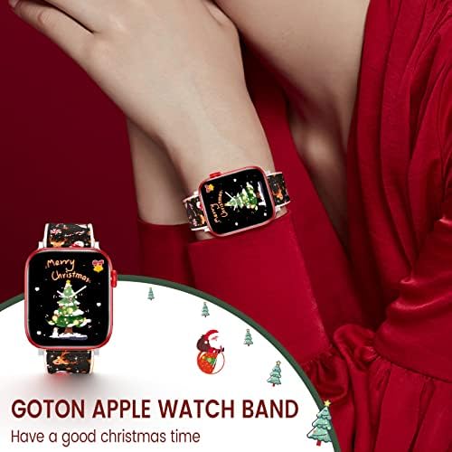גוטון חג המולד של Apple Watch For Apple Watch 38 ממ 40 ממ 41 ממ 42 ממ 44 ממ 45 ממ, אביזרי רצועת