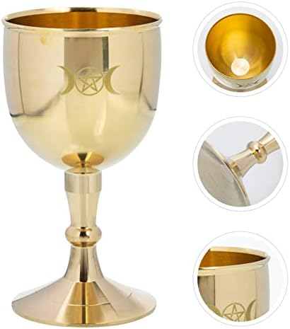 פליז בודהיסטי מים מציע כוסות בודהיסטי להקריב כוס זהב נחושת מזמין עושר פולחן יין ההקרבה תה גביע בודהה גביע