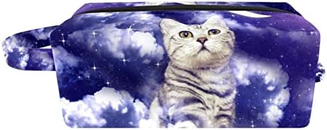 תיק מטמל לטמל, תיק קוסמטי של איפור נסיעות לנשים גברים, גלקסי חתול יקום יקום כוכבי שמים שביל חלבי דרך מצחיק