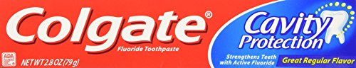 משחת שיניים להגנה על חלל קולגייט, טעם רגיל, צינור 2.8 אונקיות