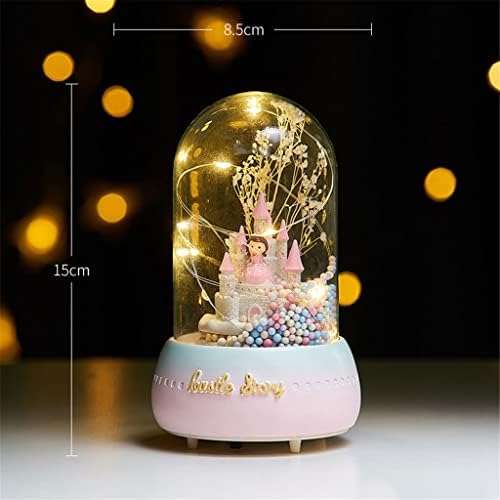כדור בדולח עבה קופסת מוזיקה קופסת ילדה ילדה יום הולדת מתנה לקישוט בית ילד נסיכה ילדה רוקדת קופסת מוזיקה