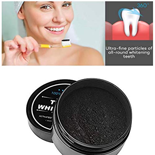אבקת הלבנת שיני פחם, הלבנת שיני פחם מופעלת קוקוס אורגני, פתרון לבנים יעיל אורגני לבטוח לסטרונג