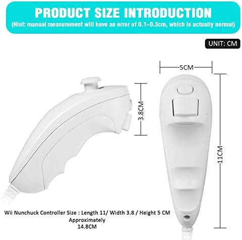 MODESLAB 2 חבילה WII NONCHUCK CONTROCLER +2 PACK WII NONCHUCK בקר