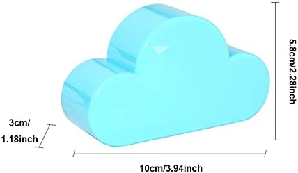 טופומר בית אחסון מחזיק מגנטי ענן צורת קיר מפתח מחזיק קיר רכוב מאובטח מגנטים מחזיק, כחול