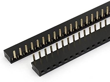 AEXIT 30 יחידות 2.0 ממ רכיבי מחשב המגרש מחבר כותרת PCB נקבה משורה יחידה ספקי חשמל 40 סיכות