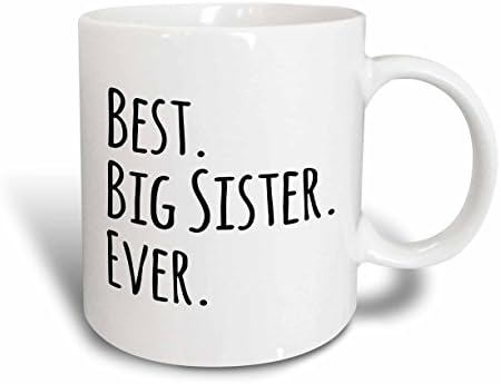 3רוז האחות הגדולה הטובה ביותר אי פעם-מתנות לאחים גדולים ומבוגרים - טקסט שחור-ספלים