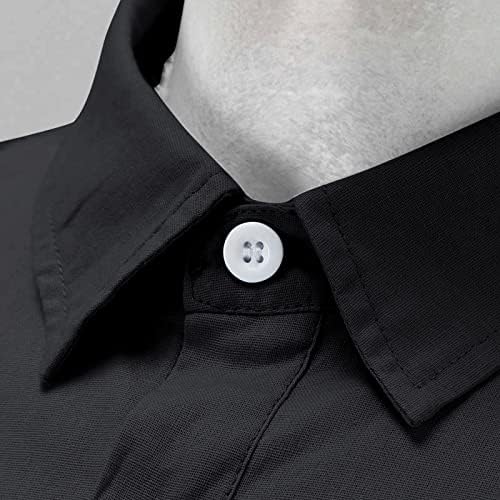 XXBR גברים שרוול ארוך חולצות מזדמנים כותנה פשתן כותנה כפתור סתיו כפתור למטה רופף צמרות קובה צ'אמברי