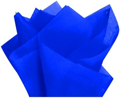 אריזת גמישות שקיות מתנה לבנות של נייר קראפט ונייר מתנה כחול מלכותי גודל נייר נייר: 8 אינץ 'x 4.75 אינץ'