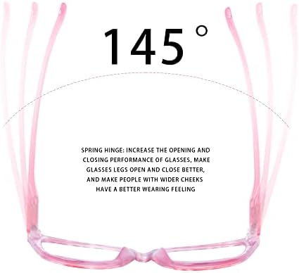 HIYANJN 4 חבילה וינטג 'CATEYE משקפי קריאה לנשים חסימת אור כחול חוסמת משקפיים משקפי משקפיים אביביים