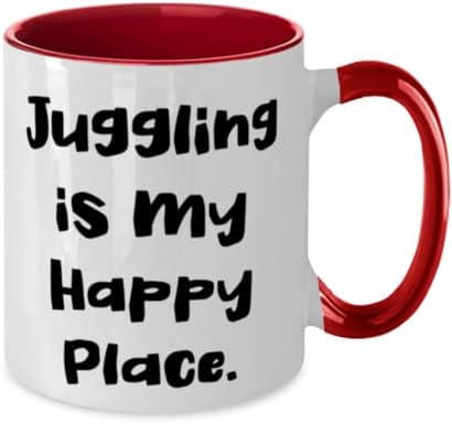 ג'אגלינג חדש, Juggling הוא המקום המאושר שלי, חג שני טון 11oz לספל להטוטנים