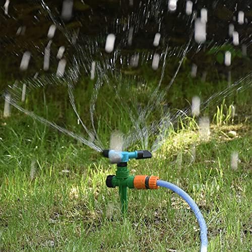 Yfqhdd גן מים זרבובית מתכווננת מסתובבת מסתובבת זרבובית ראש השקיה דשא מים ממטר מים השקיה והשקיה 1set