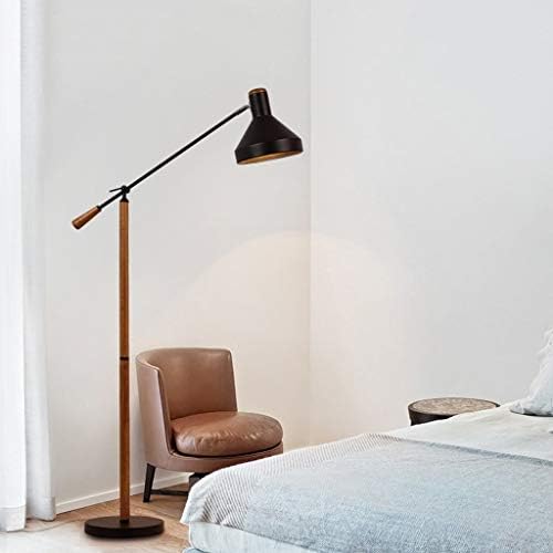 XBWEI עיצוב שטח מנורת רצפה רגיל עיצוב תאורת עץ תאורה לחדר שינה/סלון/לימוד