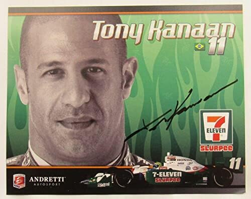 טוני קאנאן חתום על חתימה אוטומטית 6x8 צילום - תמונות NASCAR עם חתימה