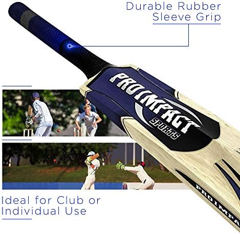 Pro Impact Cricket Bat - גודל מלא, קל משקל וחזק - אימונים או תרגול אידיאלי למשחק ביתי או מועדון